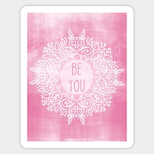 Be You Inspirational Chalkboard Art Sticker